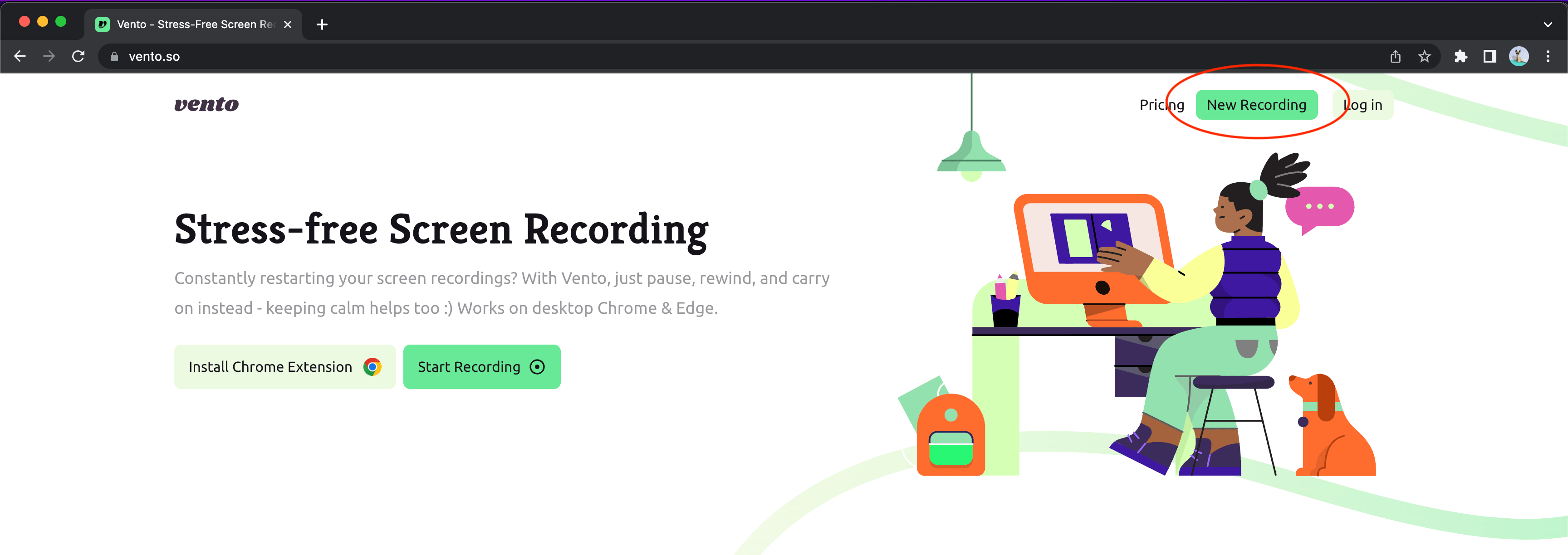 step 2 of recording on Chromebook