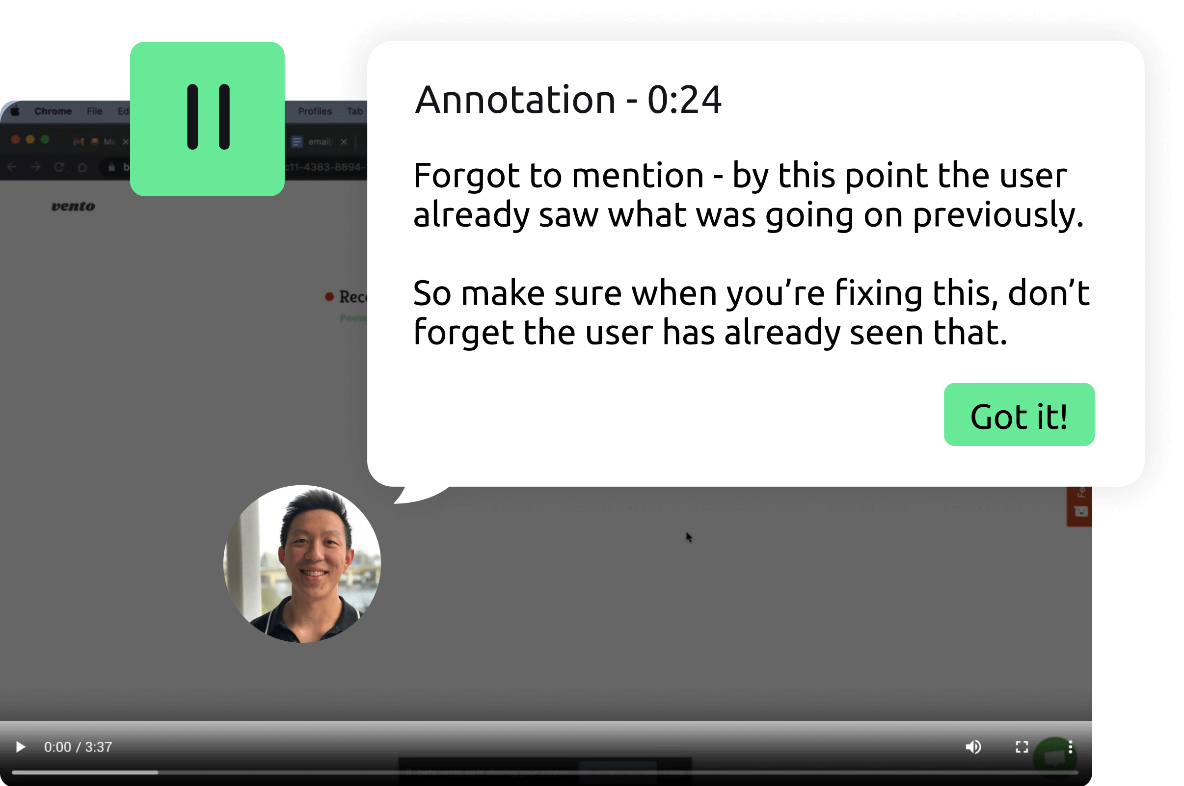 Vento Stress Free Screen Recording